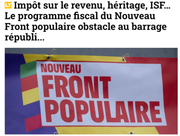 La Tribune : le programme fiscal du Nouveau Front populaire 